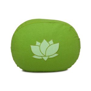 Meditationskissen OVAL mit Lotus Stickerei