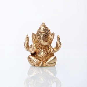 Ganesha Statue, Messing ca. 7 cm