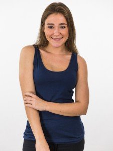 Damen Top Rundhalsausschnitt Rückendekolleté Biobaumwolle nachhaltige Mode online kaufen ALESSIA