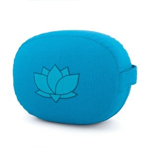 Meditationskissen OVAL mit Lotus Stickerei